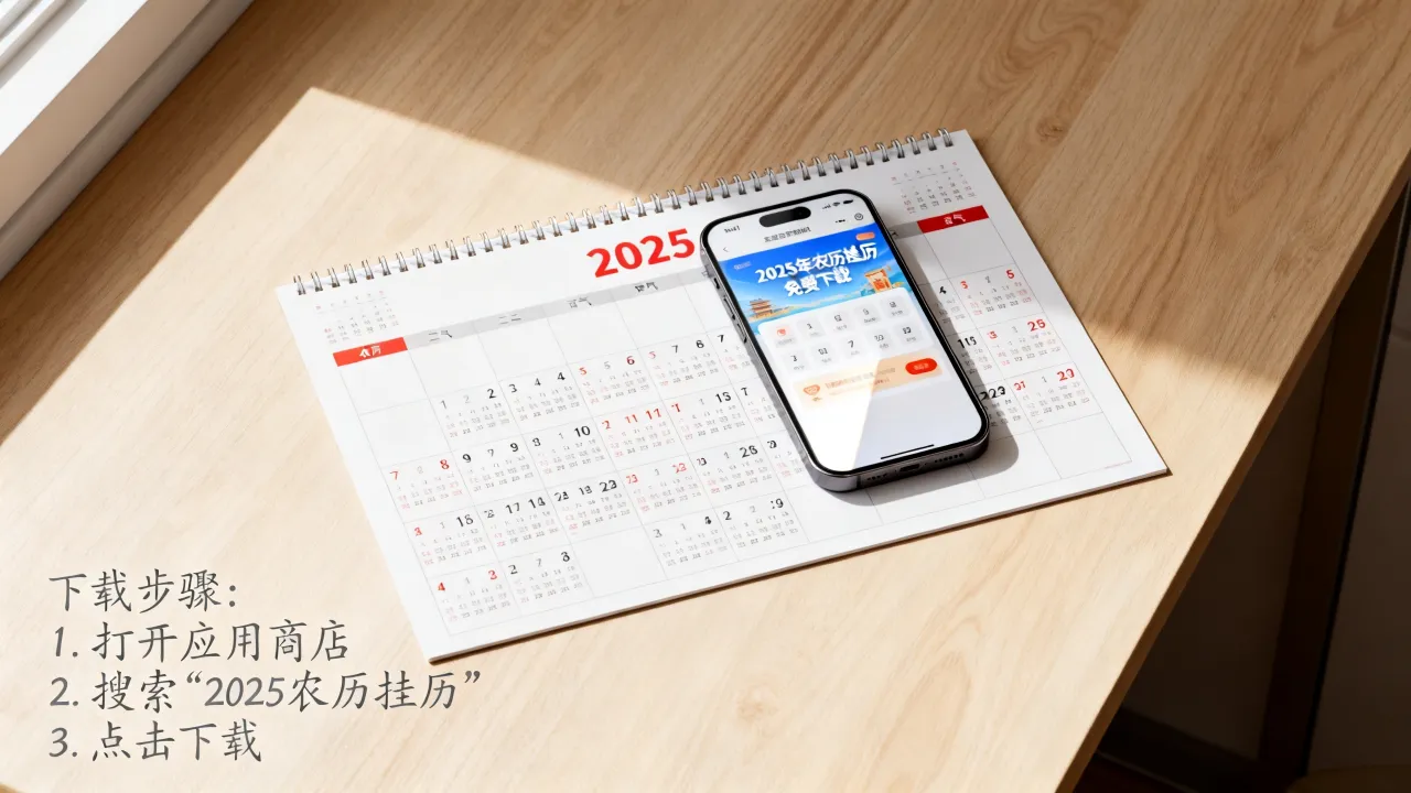 挂阴历的日历怎么下载？2025年农历挂历日历免费下载打印