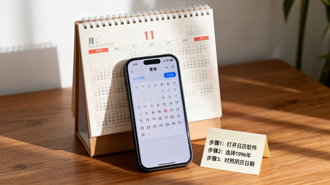 1996年阴历对应的公历日期是什么,怎么查? 1996年阴历对应的公历日期是什么,怎么查?