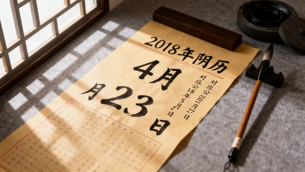 2018阴历4月23是什么日子,农历四月二十三对应几月几号? 2018阴历4月23是什么日子,农历四月二十三对应几月几号?