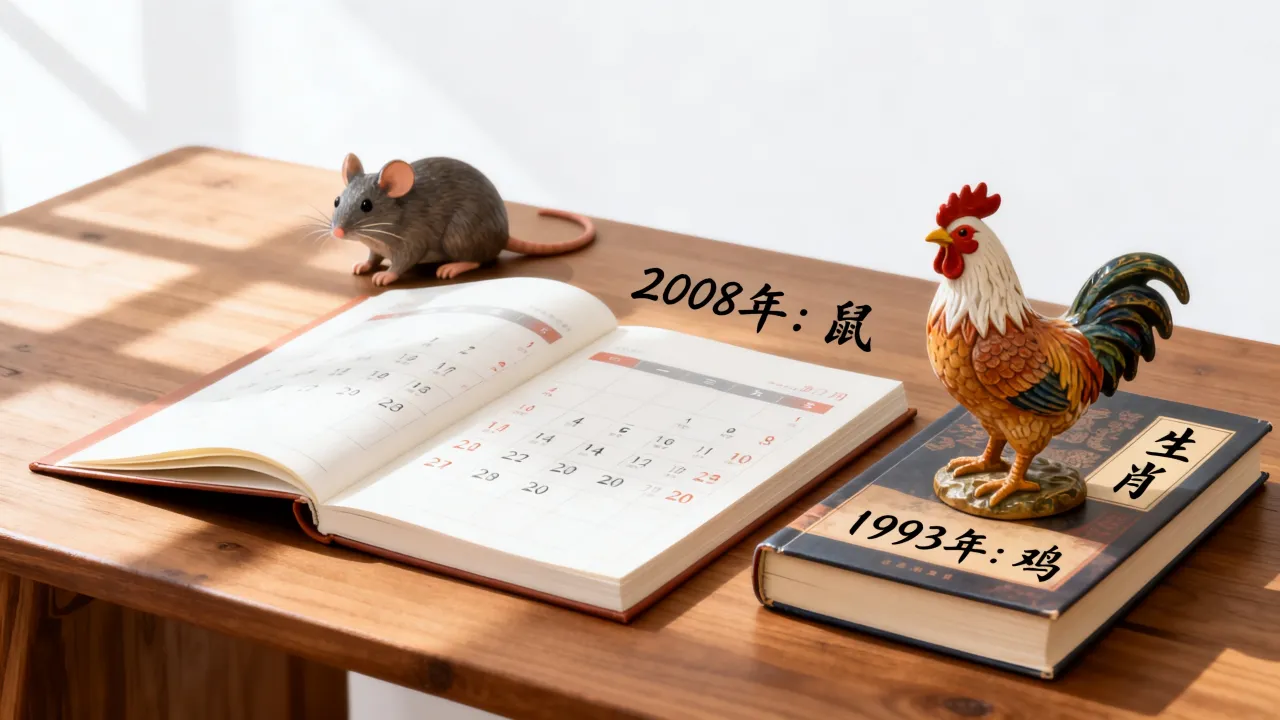 2008年属相是什么？1993年出生的人属啥生肖？