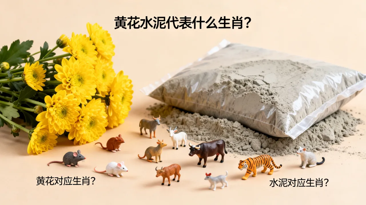 黄花是什么生肖，水泥是什么生肖，黄花水泥代表什么生肖？