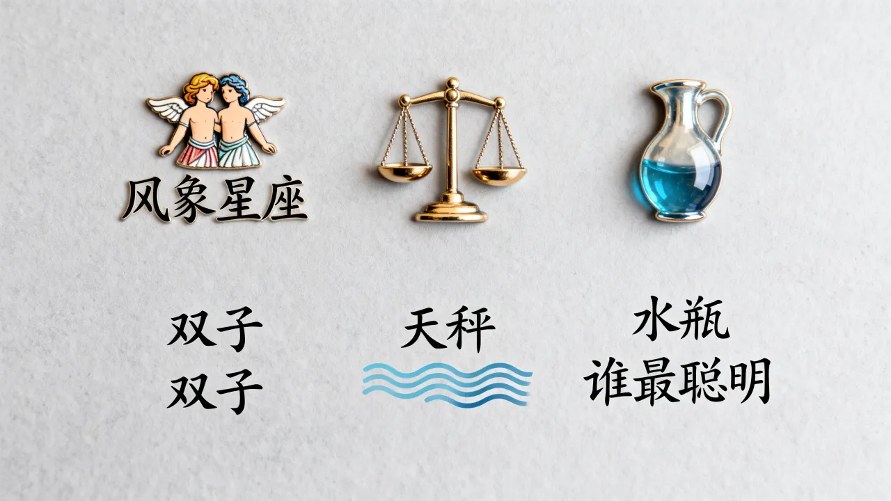风象星座有哪些?双子天秤水瓶谁最聪明? 风象星座有哪些?双子天秤水瓶谁最聪明?