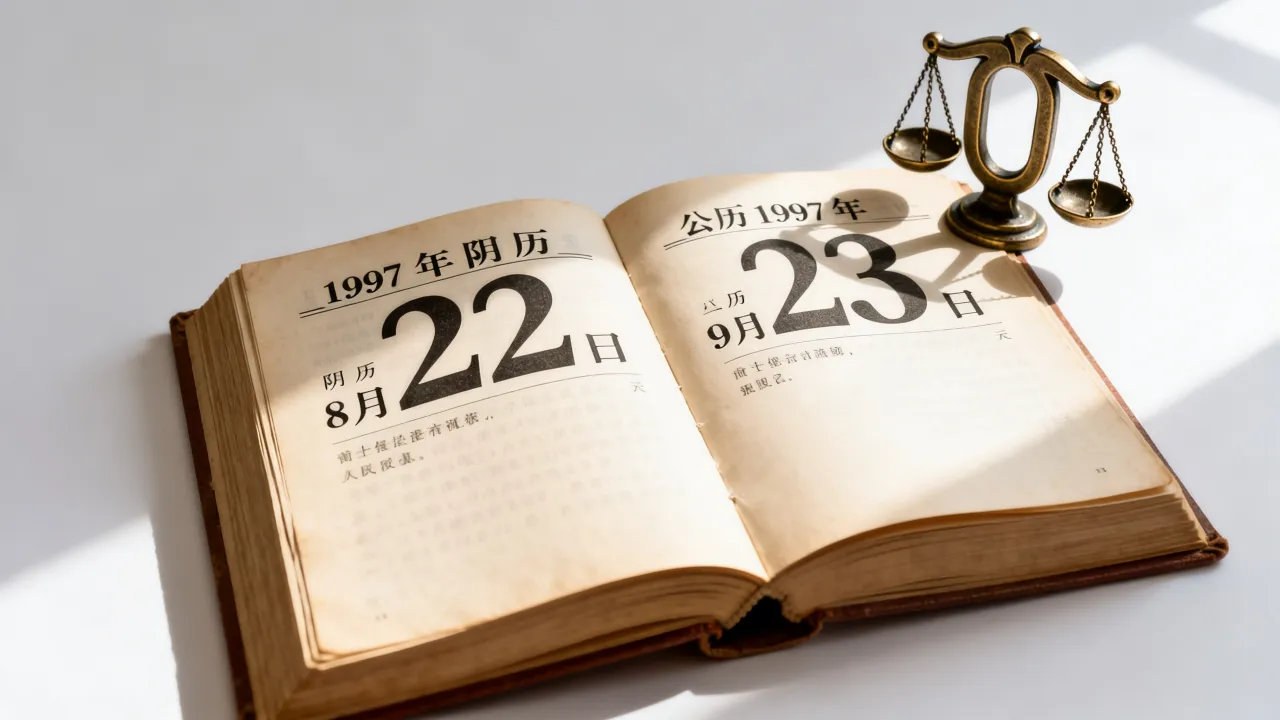 1997年阴历8月22日是什么星座,对应公历几月几号? 1997年阴历8月22日是什么星座,对应公历几月几号?