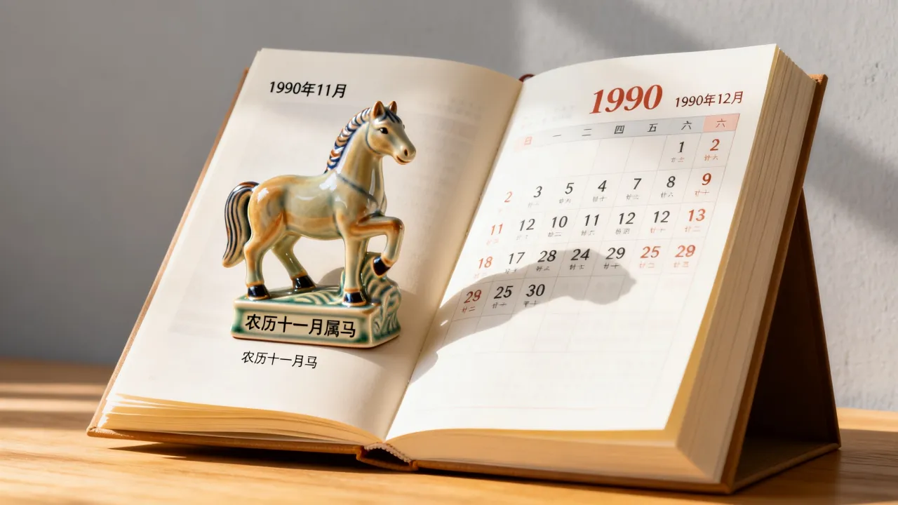 1990年11月阴历是阳历几月,农历十一月属马吗? 1990年11月阴历是阳历几月,农历十一月属马吗?
