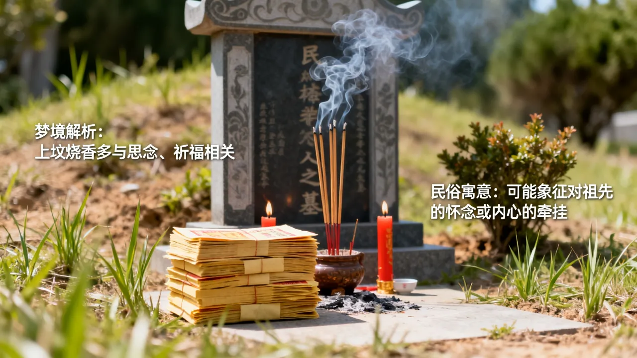 梦到烧香上坟有什么寓意吗？梦见上坟烧香是什么预兆