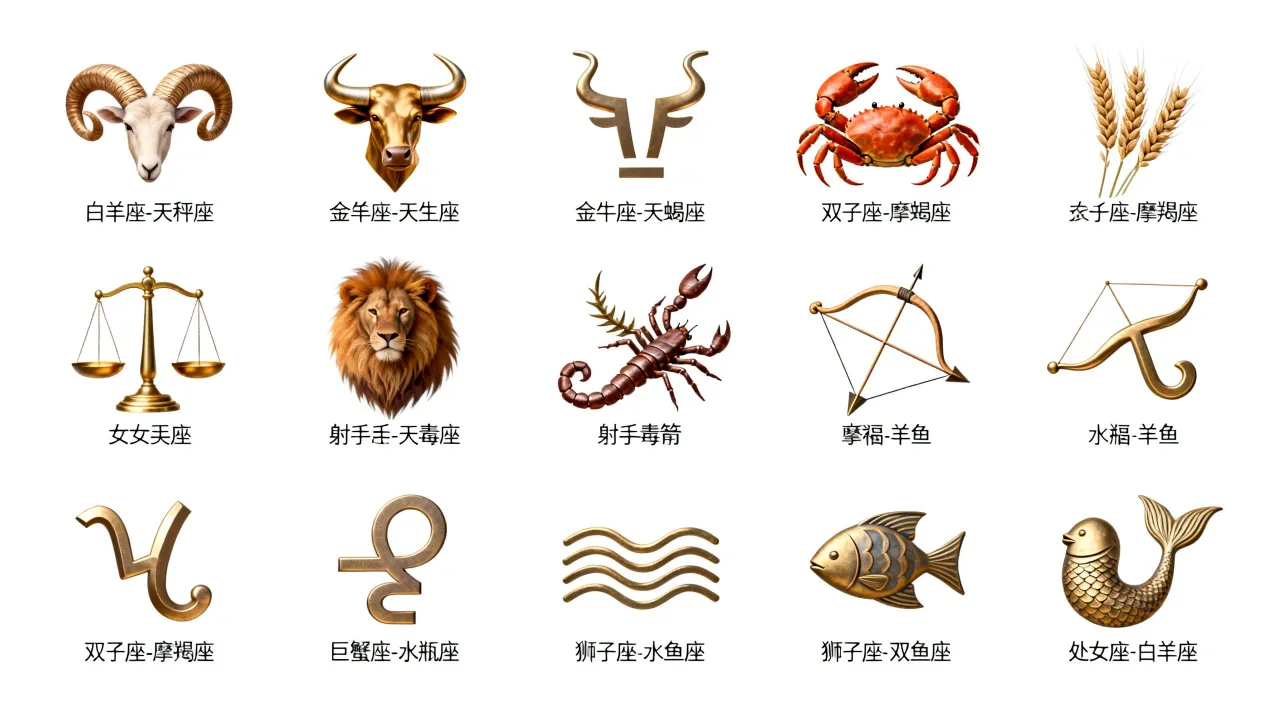 十二星座哪些星座不合,最不合的星座配对有哪些 十二星座哪些星座不合,最不合的星座配对有哪些