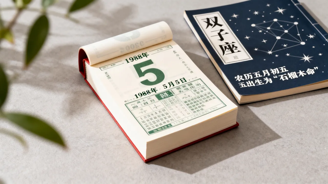 阴历1988年5月5日是什么星座?农历五月初五出生是什么命? 阴历1988年5月5日是什么星座?农历五月初五出生是什么命?