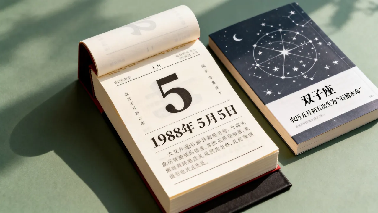 阴历1988年5月5日是什么星座?农历五月初五出生是什么命? 阴历1988年5月5日是什么星座?农历五月初五出生是什么命?