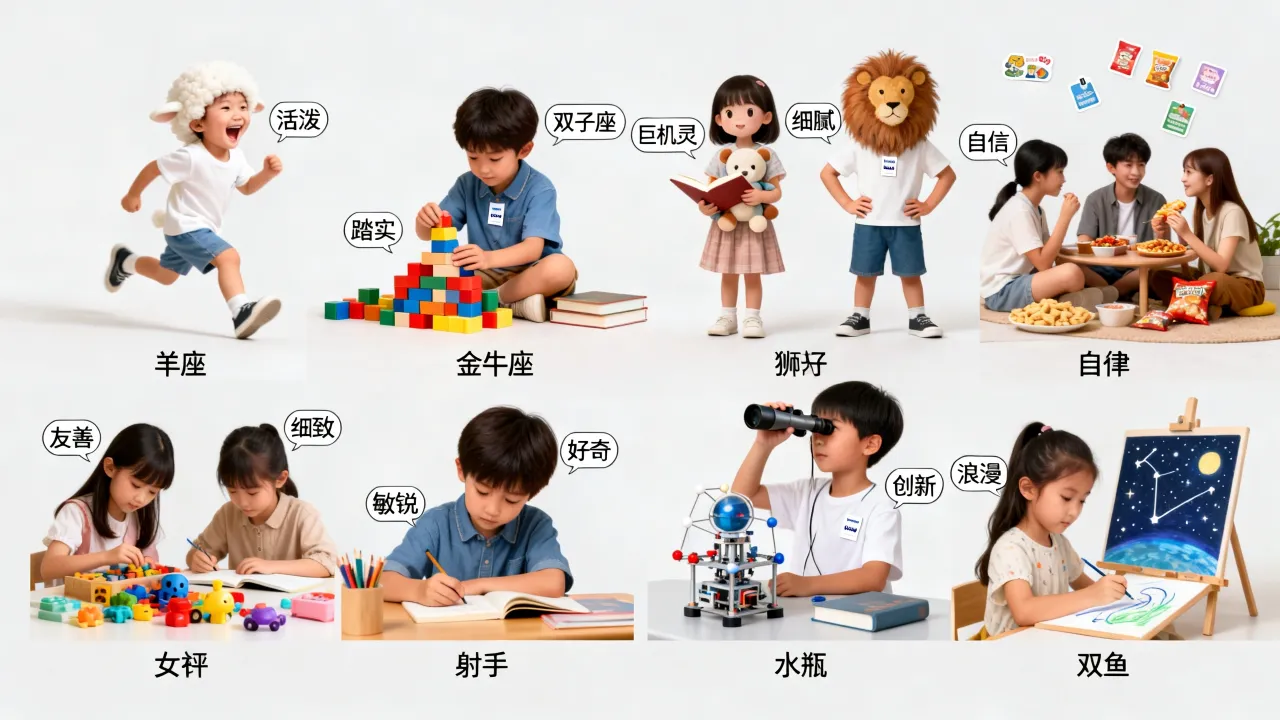 十二星座小孩性格准吗？星座性格特点对成长有哪些影响？
