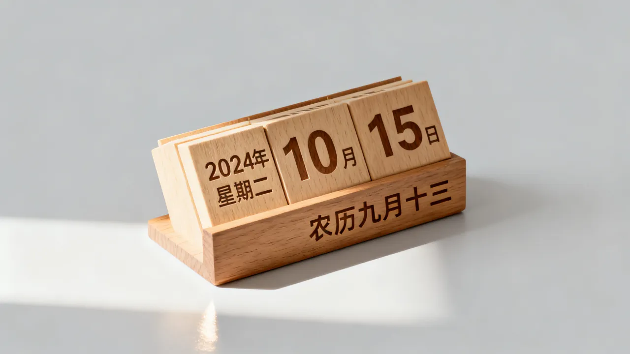 今日阴历几号？今天农历几月几日星期几查询