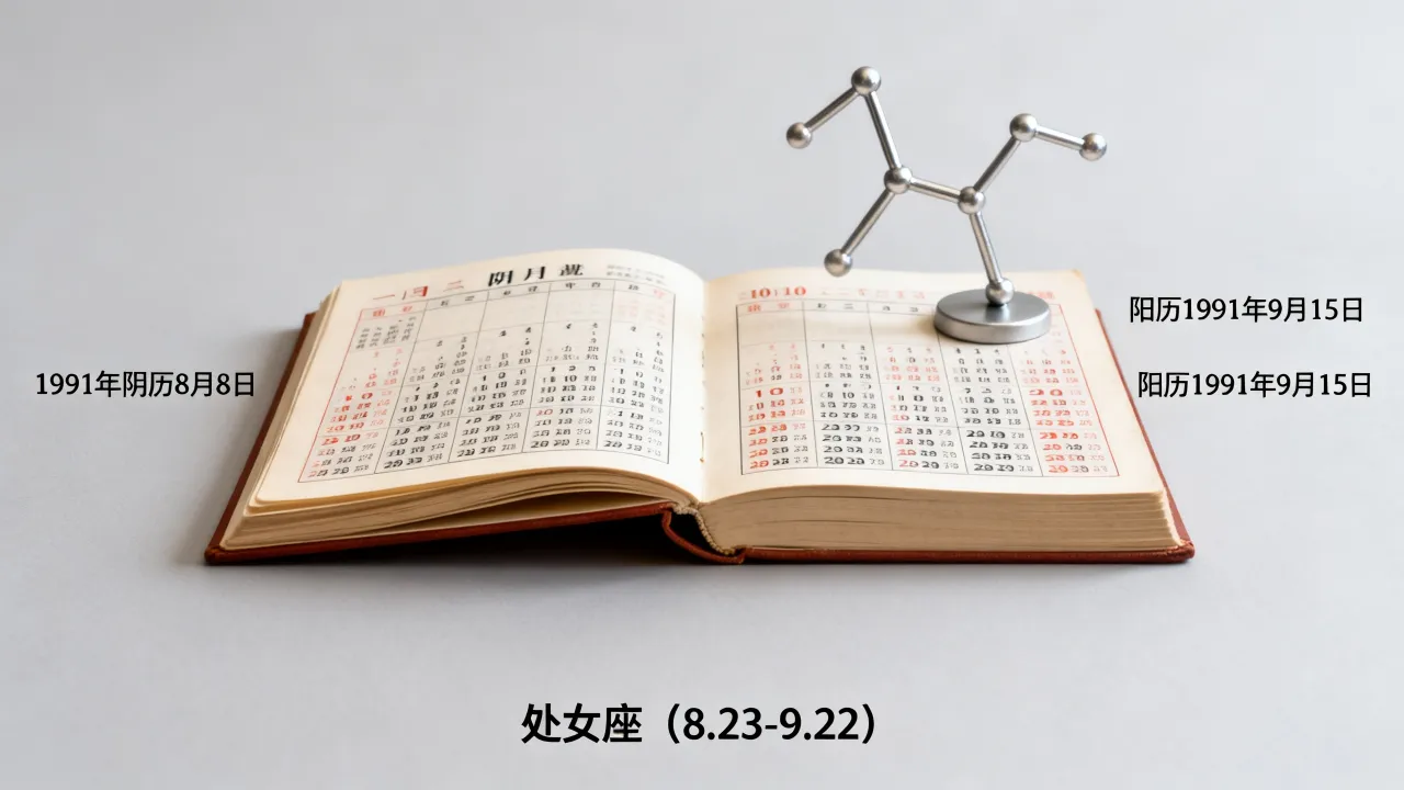 1991阴历8月8是什么星座,对应阳历几月几号? 1991阴历8月8是什么星座,对应阳历几月几号?