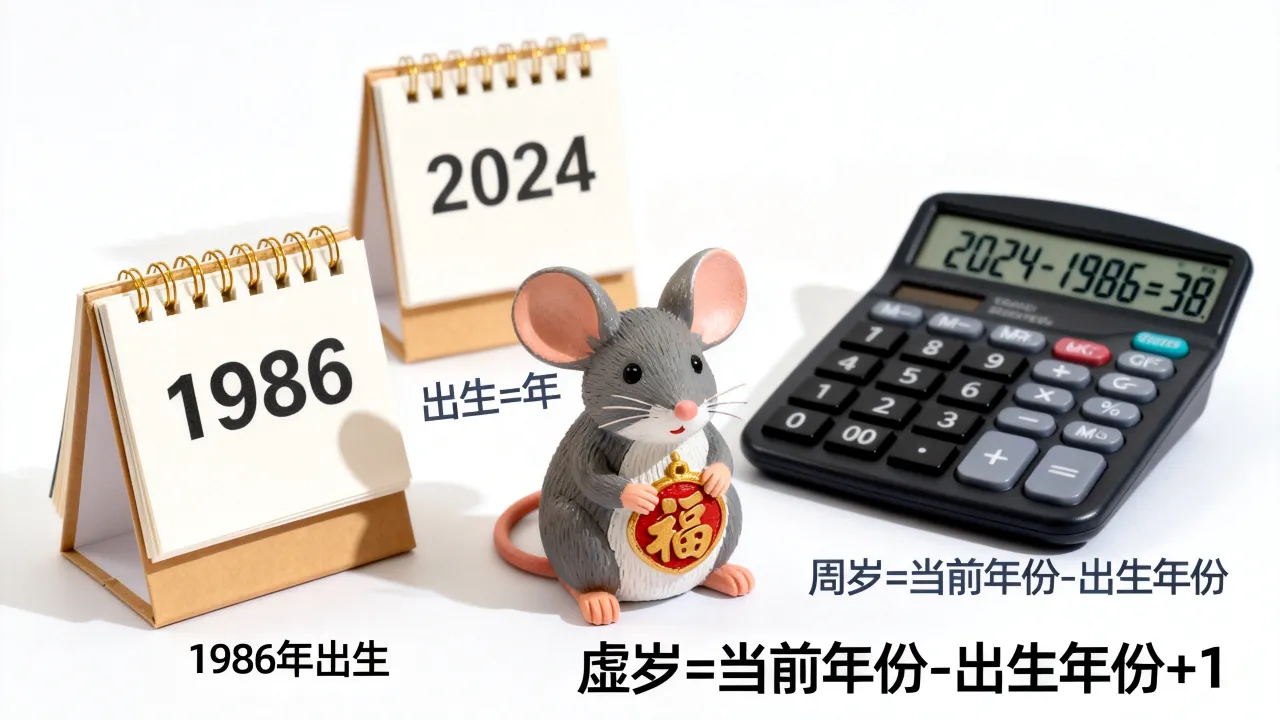1986年属鼠今年多大?属鼠人周岁虚岁怎么算 1986年属鼠今年多大?属鼠人周岁虚岁怎么算