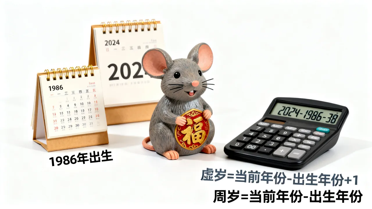 1986年属鼠今年多大?属鼠人周岁虚岁怎么算 1986年属鼠今年多大?属鼠人周岁虚岁怎么算