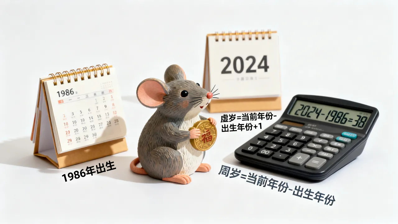 1986年属鼠今年多大?属鼠人周岁虚岁怎么算 1986年属鼠今年多大?属鼠人周岁虚岁怎么算