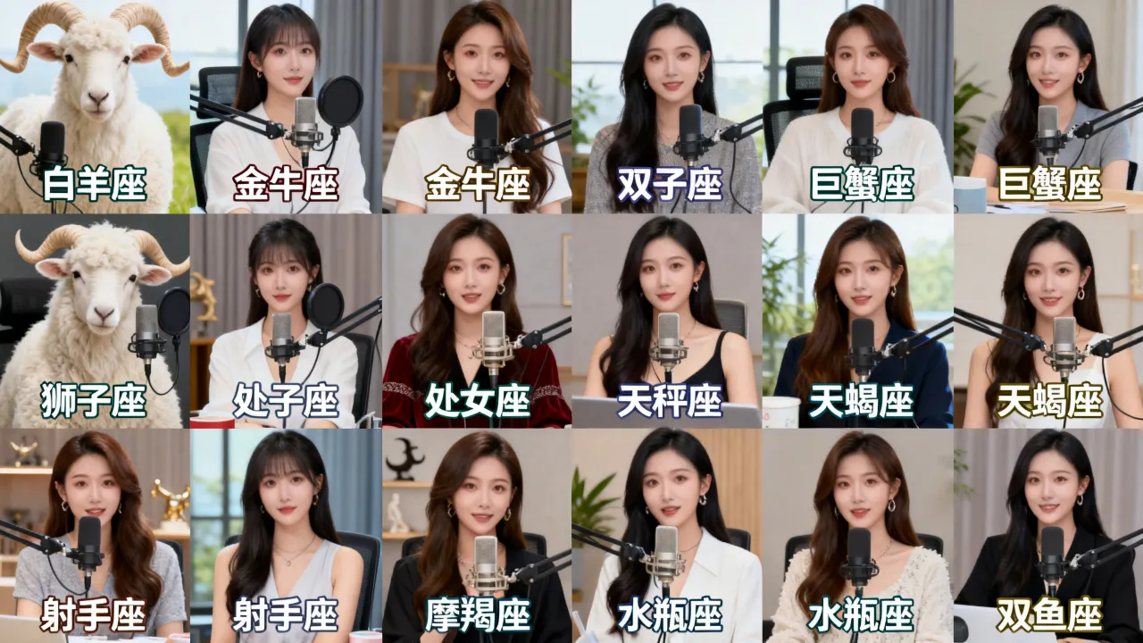 十二星座的女主播谁最火？，十二星座女主播哪个星座人气最高？