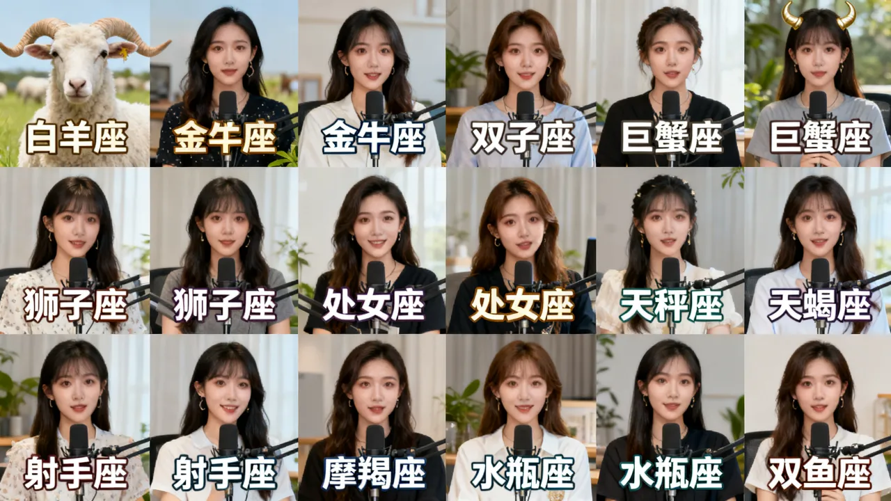 十二星座的女主播谁最火？，十二星座女主播哪个星座人气最高？