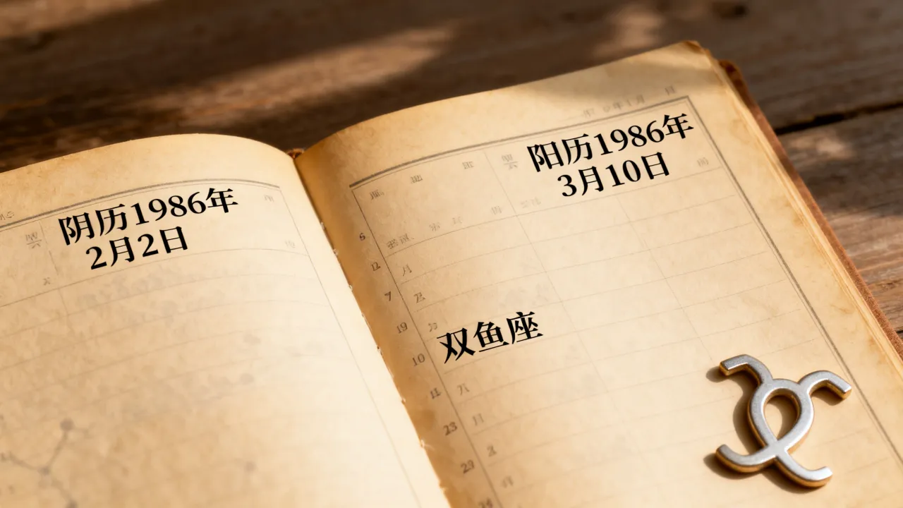 阴历1986年2月2日是什么星座？农历1986年2月2日阳历几号？