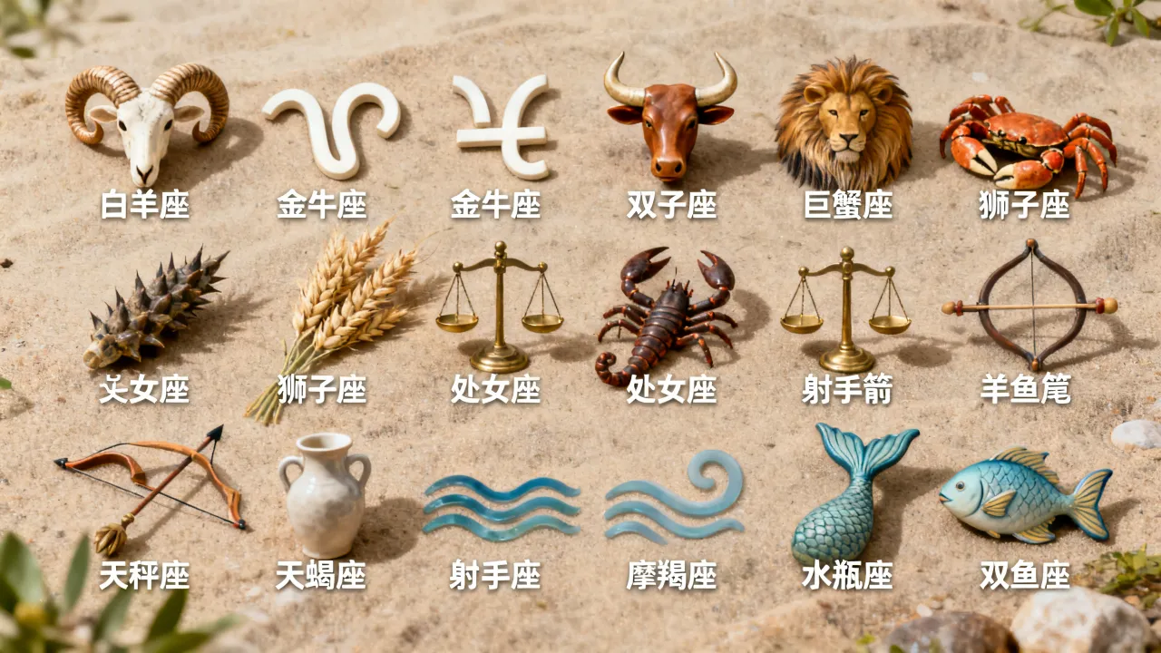 十二星座有谁呀，十二星座分别是什么星座？