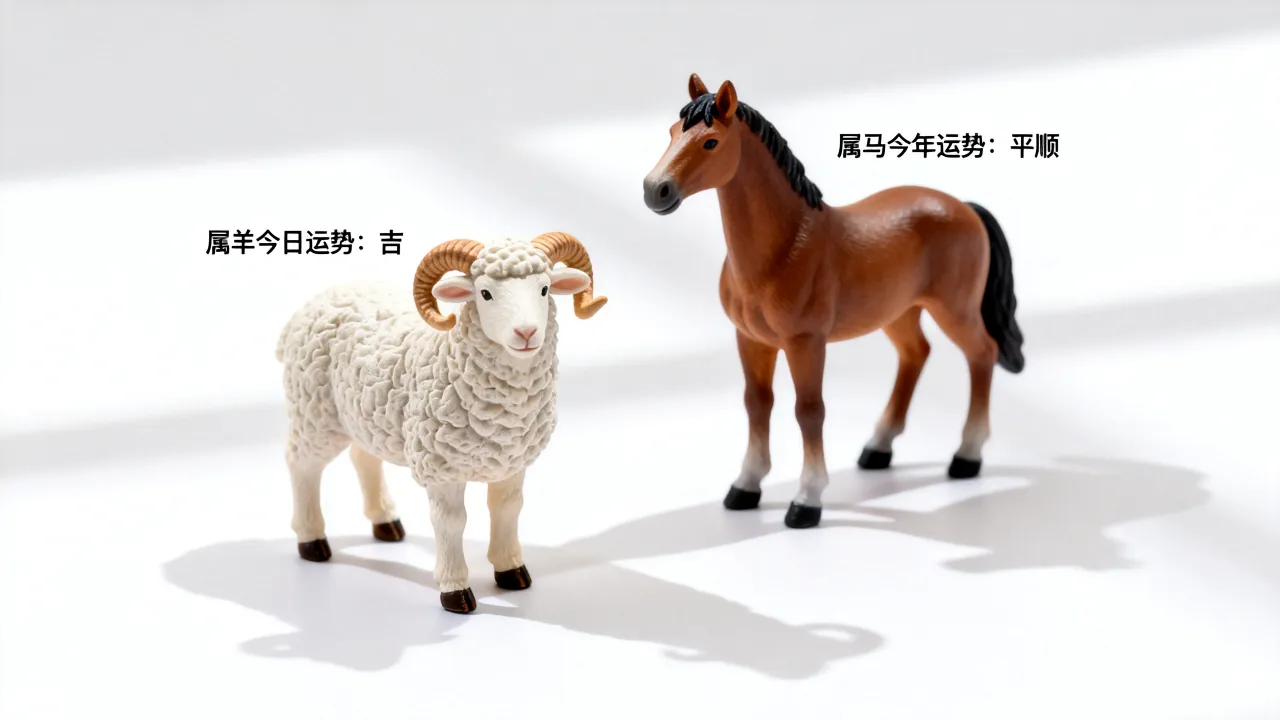 属羊今日运势如何，属马今年运势怎样？