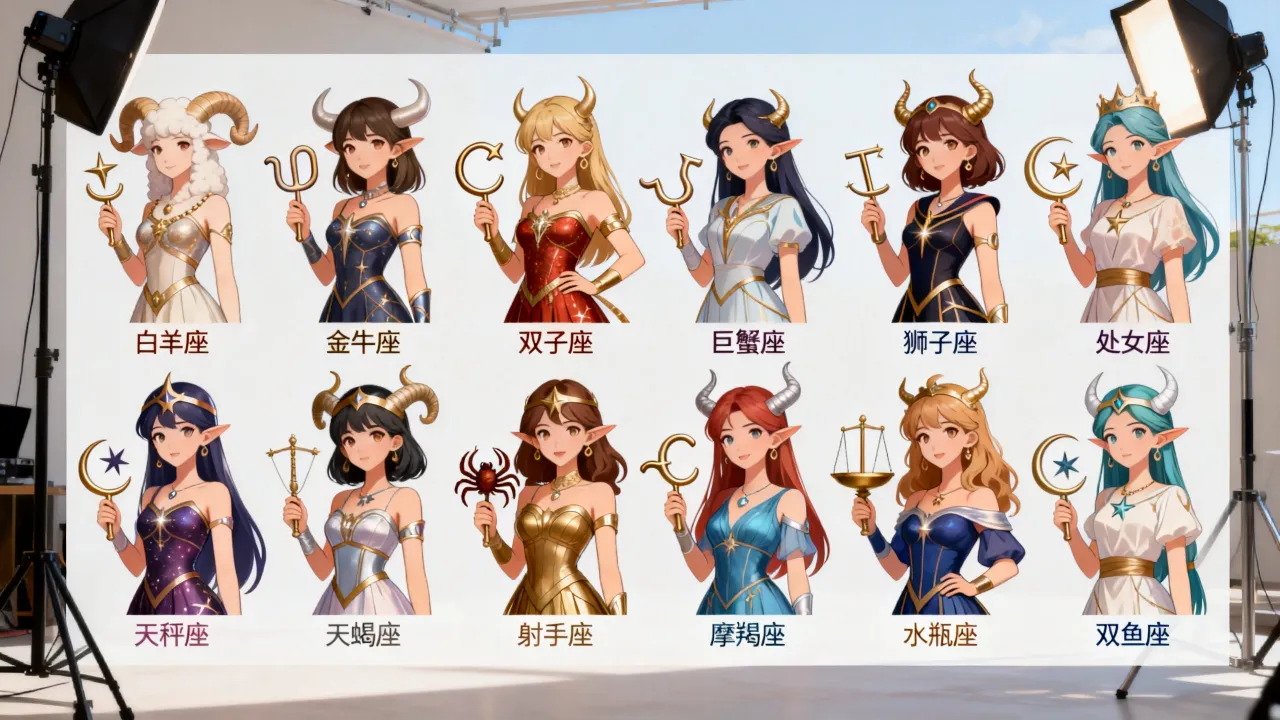 十二星座女漫画图片哪种画风最美,高清头像壁纸大全推荐 十二星座女漫画图片哪种画风最美,高清头像壁纸大全推荐