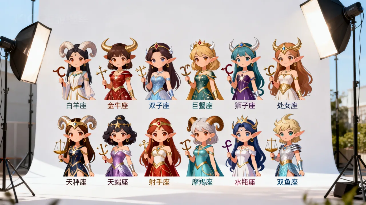 十二星座女漫画图片哪种画风最美,高清头像壁纸大全推荐 十二星座女漫画图片哪种画风最美,高清头像壁纸大全推荐