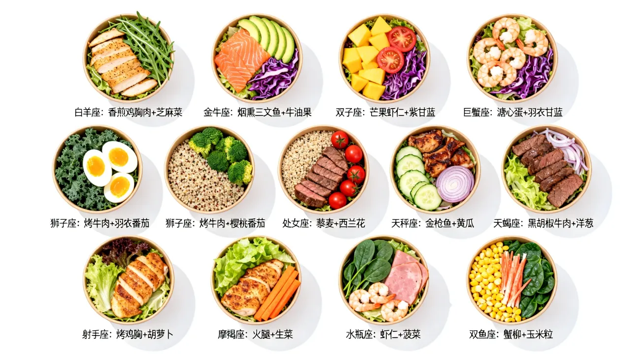 上海十二星座色拉有哪些口味?,哪个最好吃 上海十二星座色拉有哪些口味?,哪个最好吃