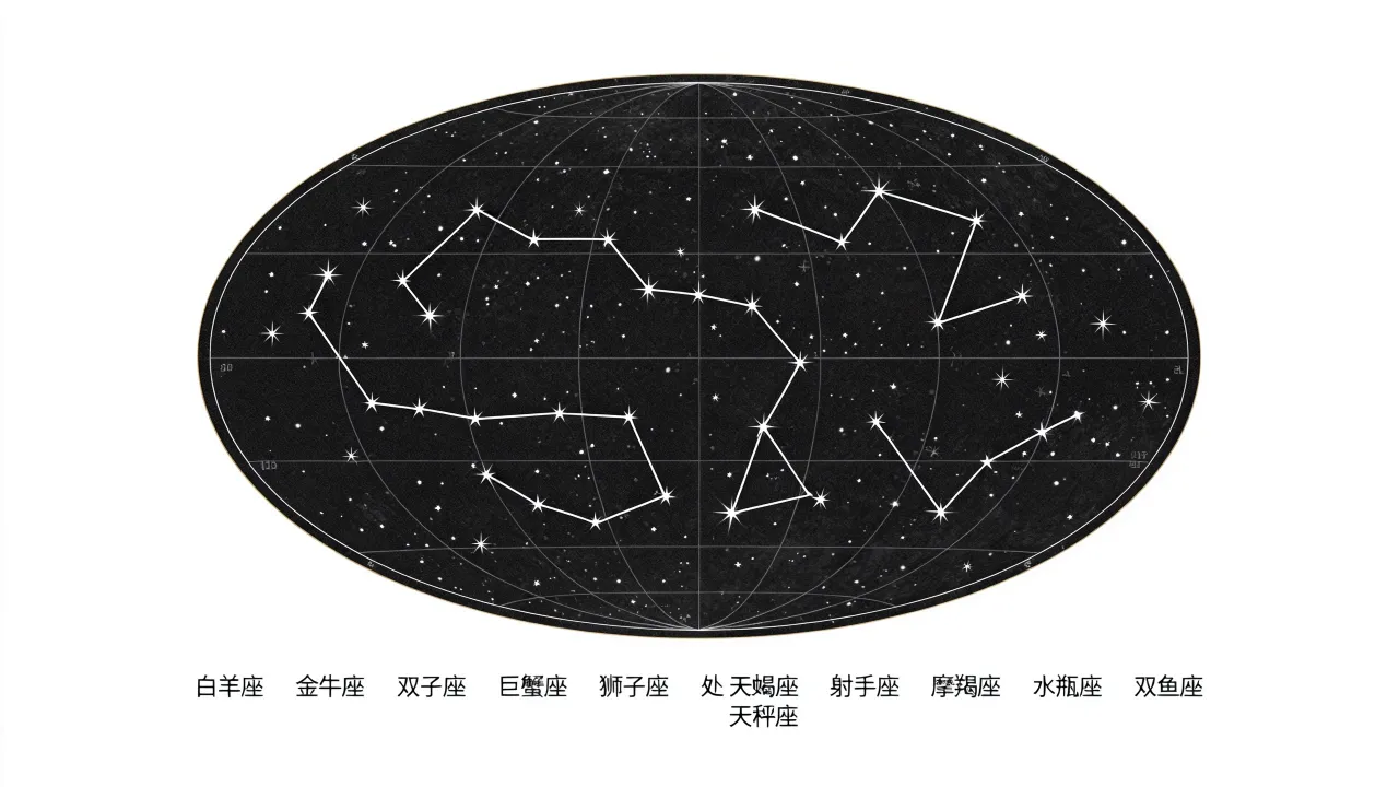 十二星座星图简图怎么看?,十二星座星图简图高清图片 十二星座星图简图怎么看?,十二星座星图简图高清图片