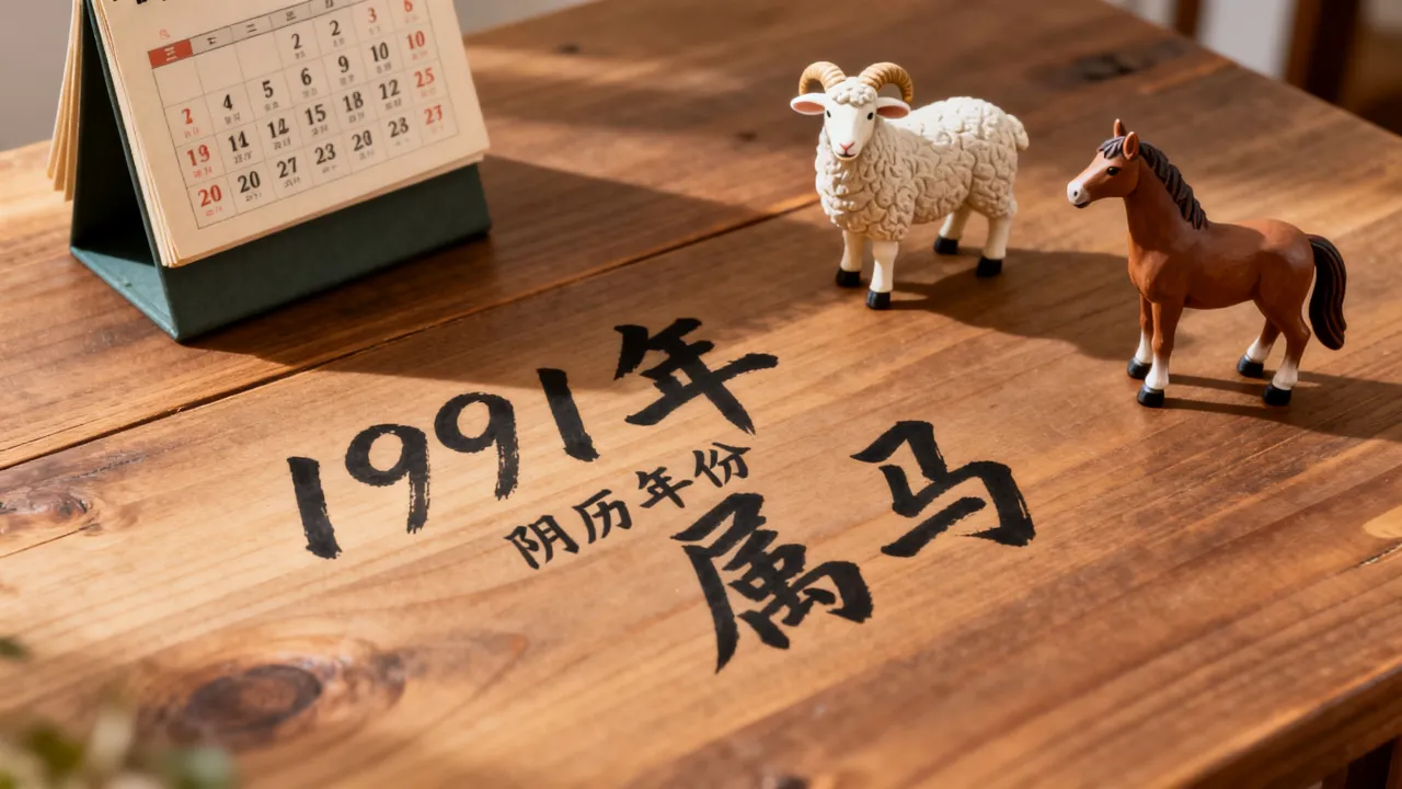 1991年阴历是什么年份？属羊还是属马？