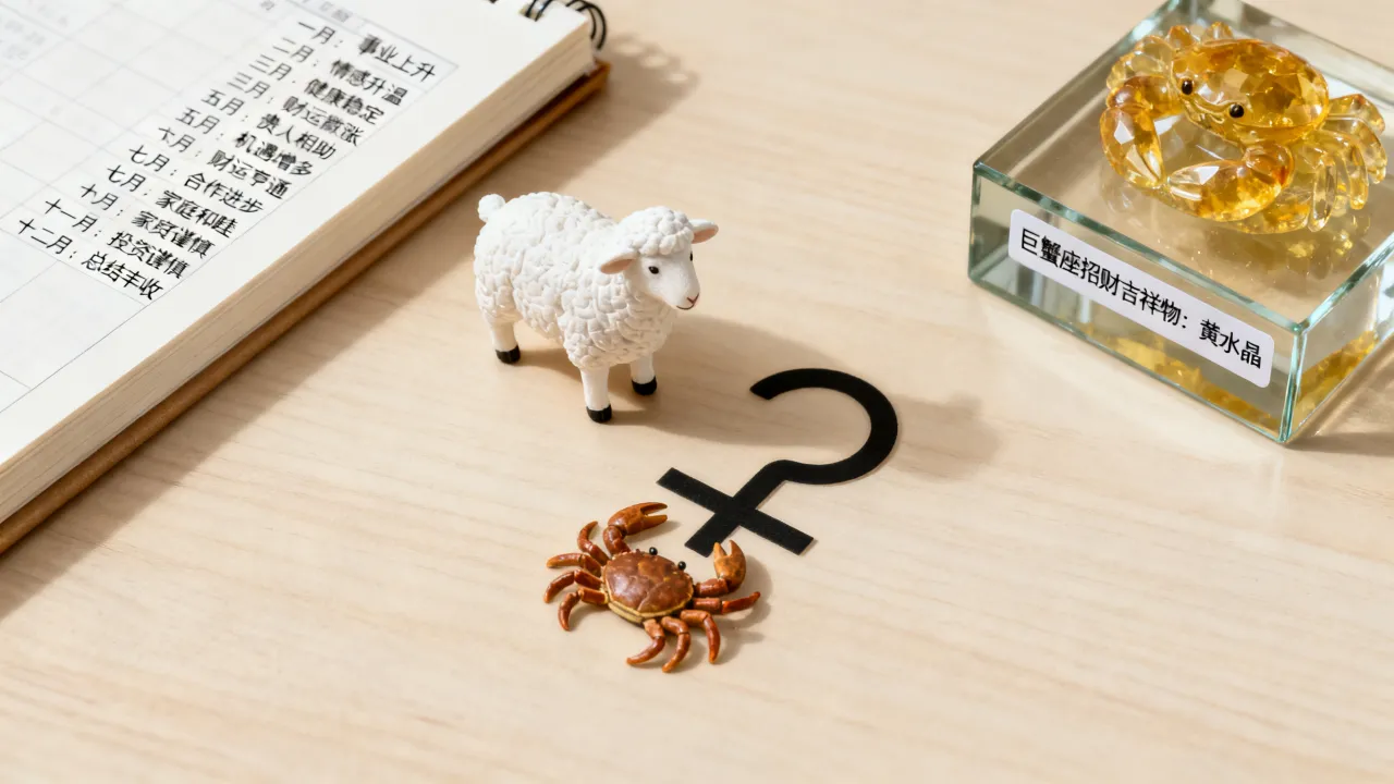 属羊巨蟹座2026年每月运势如何,巨蟹座招财吉祥物是什么? 属羊巨蟹座2026年每月运势如何,巨蟹座招财吉祥物是什么?
