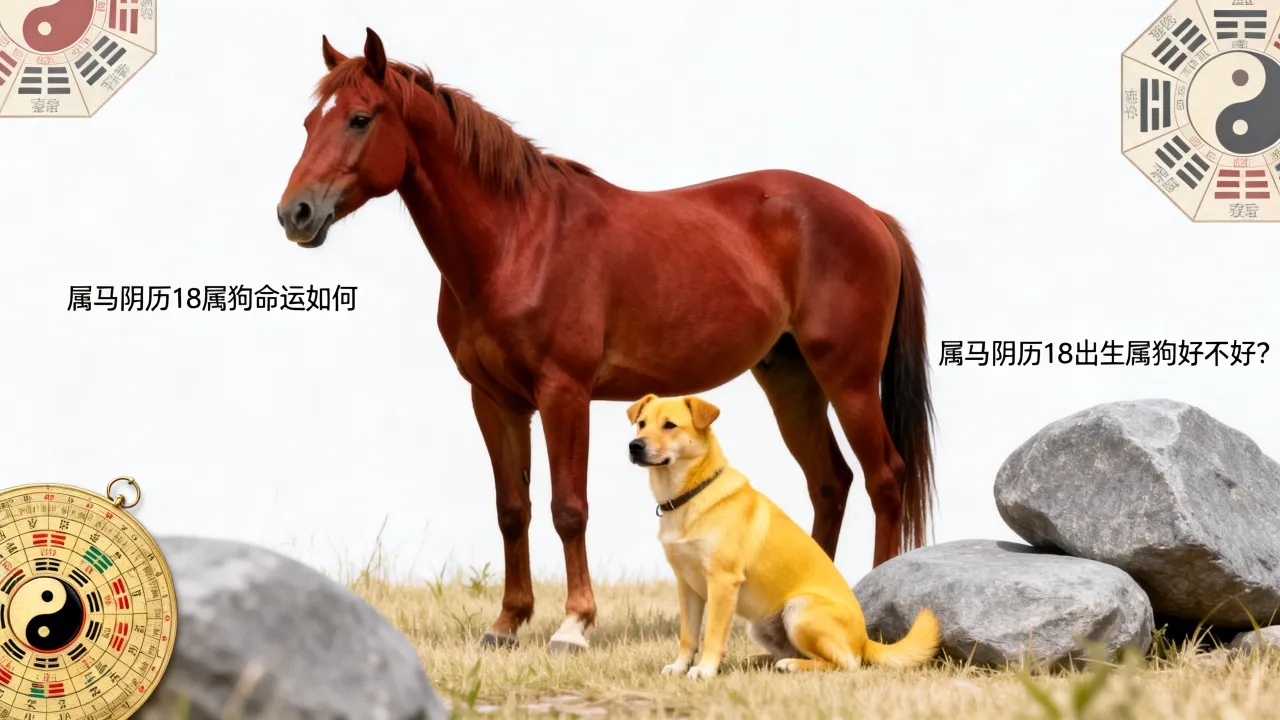 属马阴历18属狗命运如何，属马阴历18出生属狗好不好？
