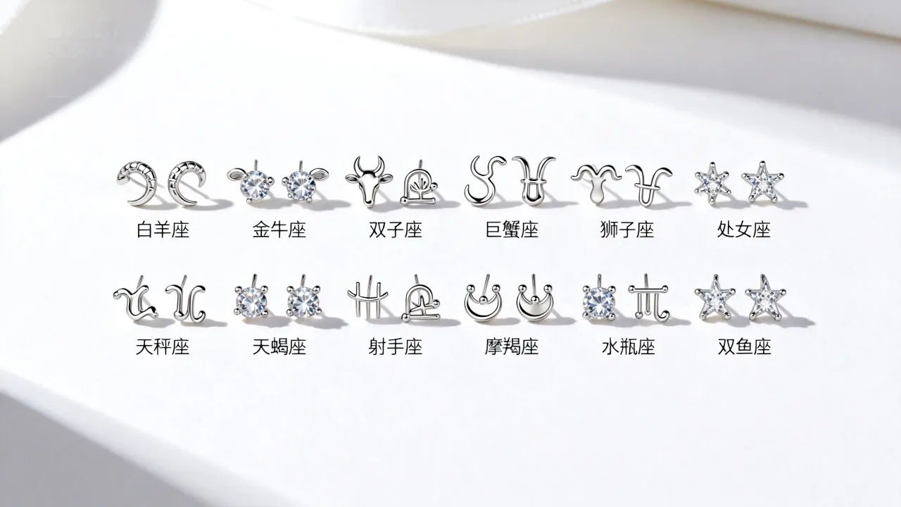 十二星座耳钉哪个好看,十二星座专属耳钉适合什么星座 十二星座耳钉哪个好看,十二星座专属耳钉适合什么星座