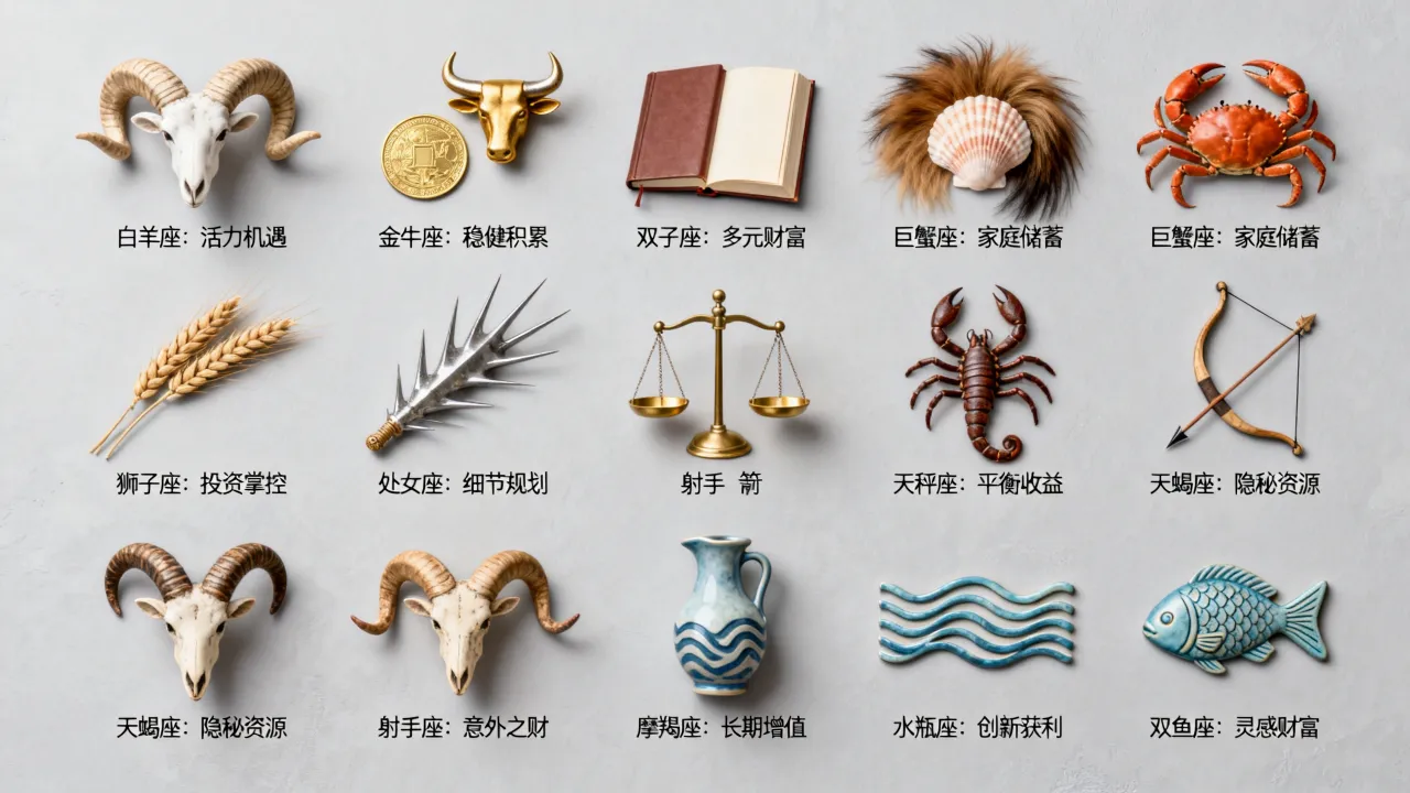 十二星座财富图准吗？怎么看出你的财富运势？