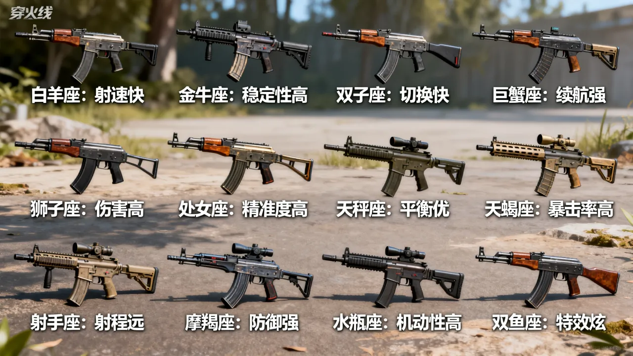 穿越火线十二星座武器哪个最强？平民用什么好