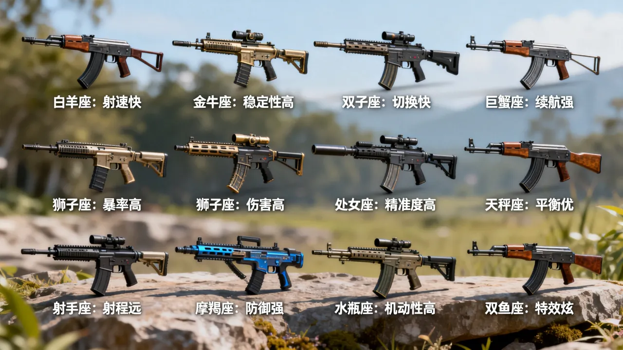 穿越火线十二星座武器哪个最强？平民用什么好