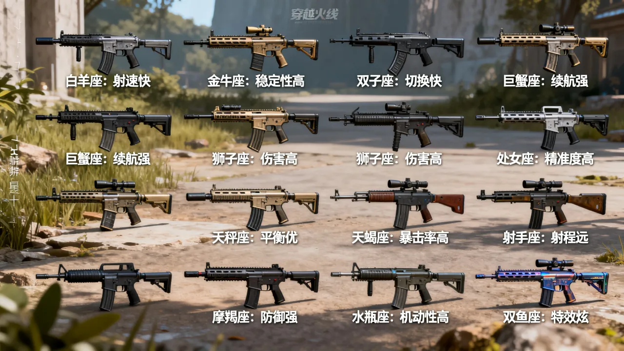 穿越火线十二星座武器哪个最强？平民用什么好