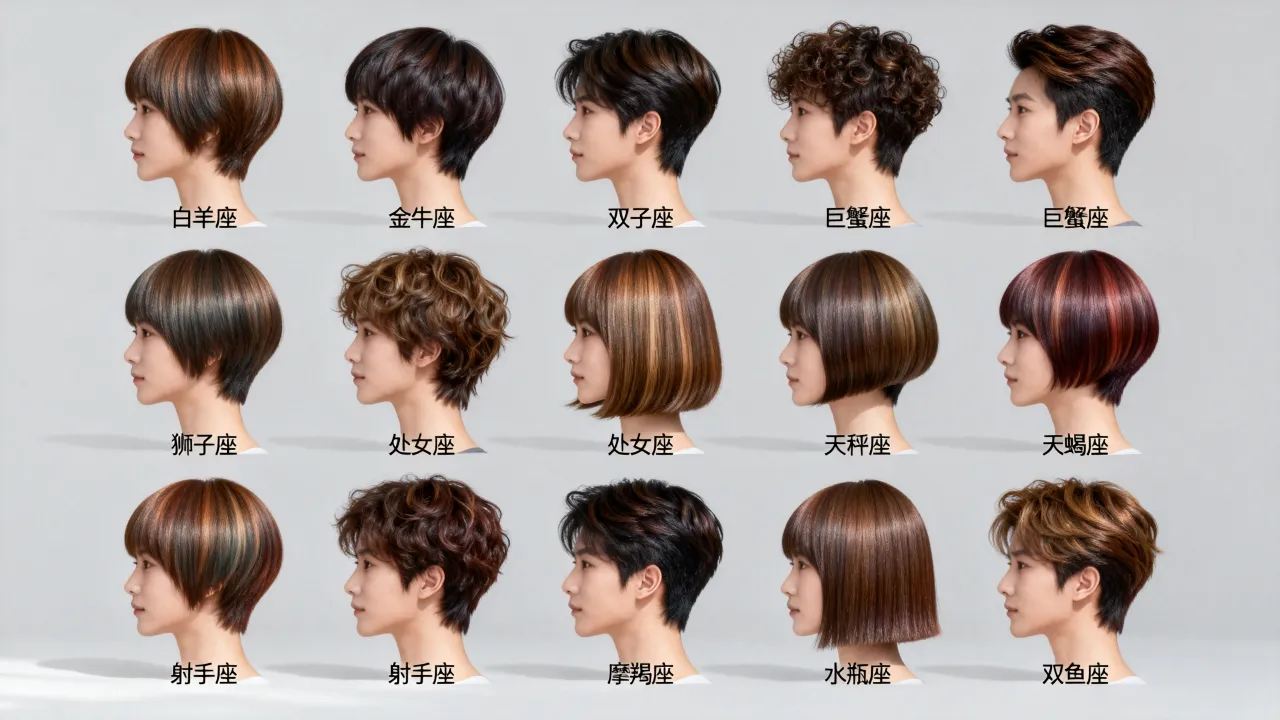 十二星座染发 十二星座染发