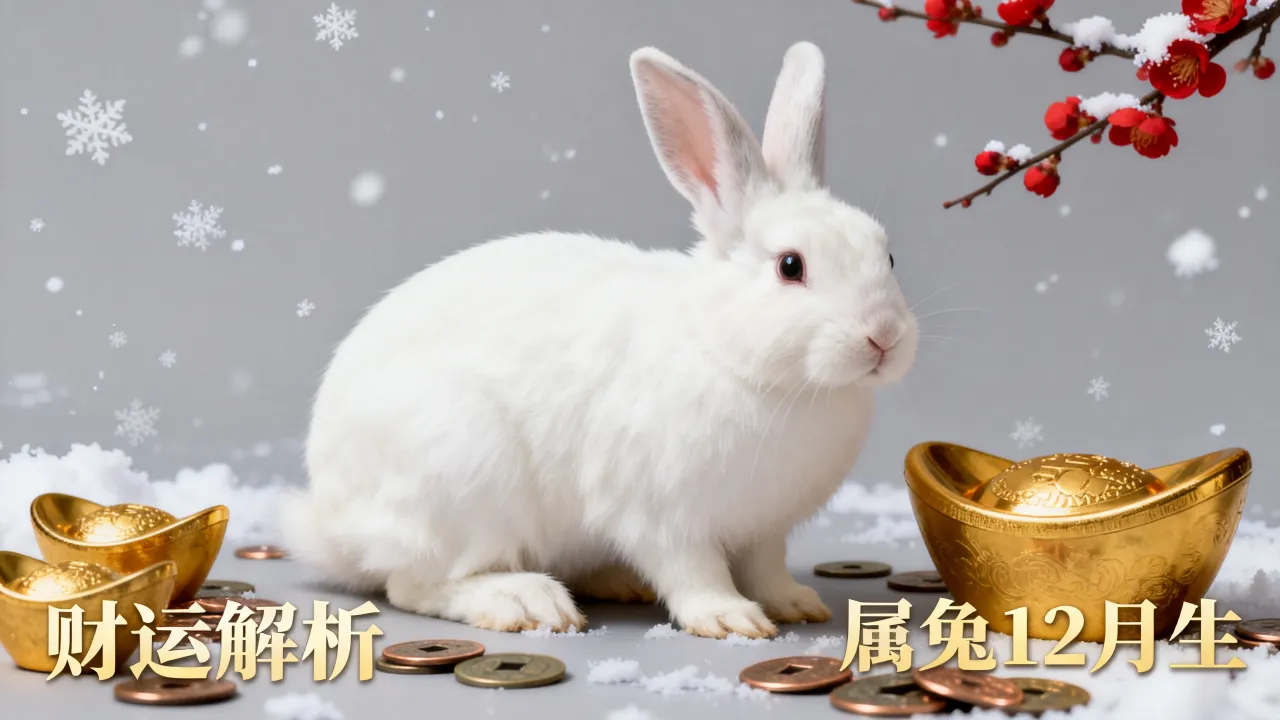 属兔12月生的命运好不好？解析生肖兔农历十二月出生财运