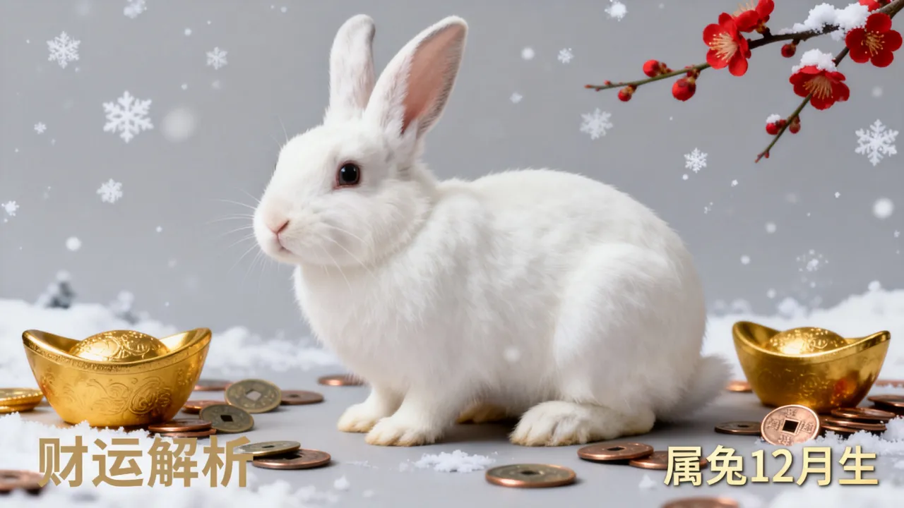属兔12月生的命运好不好？解析生肖兔农历十二月出生财运