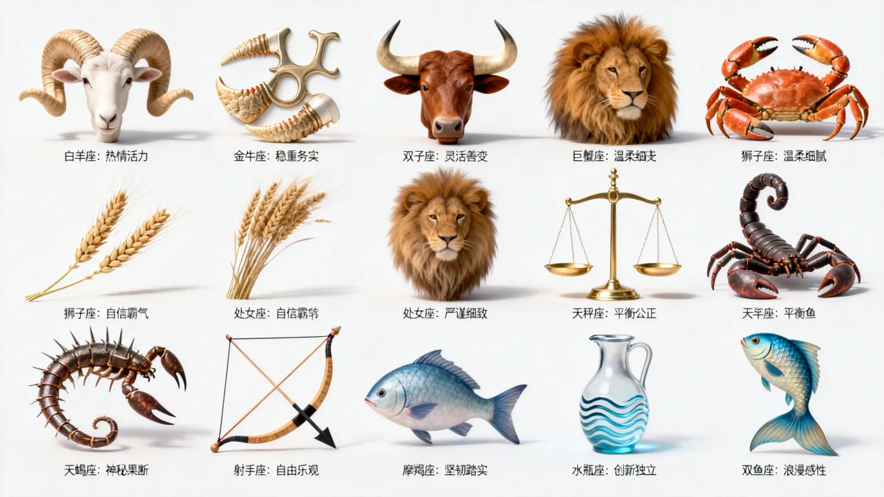 十二星座特点归纳图片怎么看?高清大图大全 十二星座特点归纳图片怎么看?高清大图大全