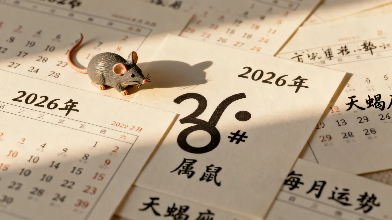 属鼠天蝎座2026年每月运势如何，属鼠天蝎座全年运程详解？