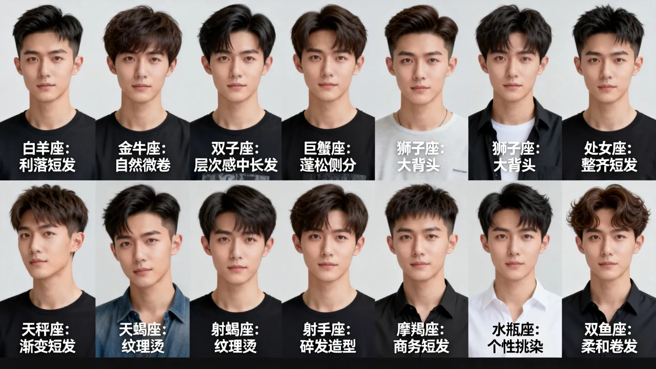 十二星座男生适合什么发型，十二星座男生发型推荐哪款最帅？