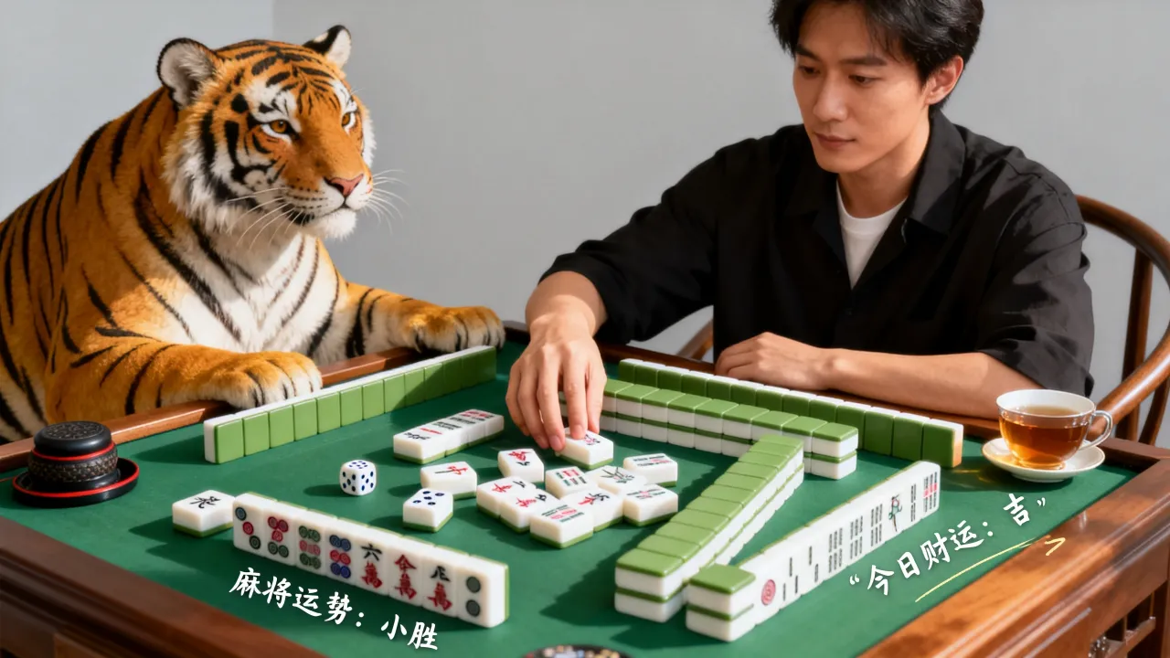 属虎的今天打麻将赢钱吗，属虎今天打麻将财运占卜