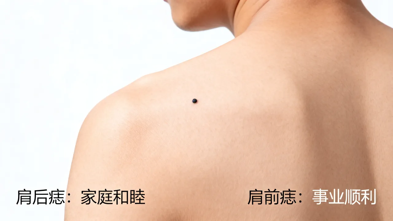 肩上痣的位置与命运图怎么看,长在肩上的痣命运如何? 肩上痣的位置与命运图怎么看,长在肩上的痣命运如何?