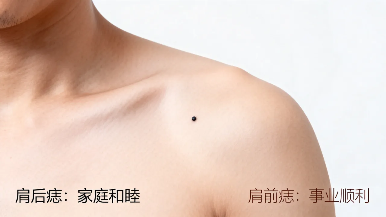 肩上痣的位置与命运图怎么看,长在肩上的痣命运如何? 肩上痣的位置与命运图怎么看,长在肩上的痣命运如何?