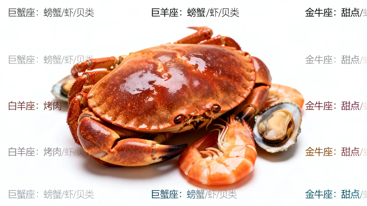 十二星座各自最爱吃什么？巨蟹座最爱的美食是什么