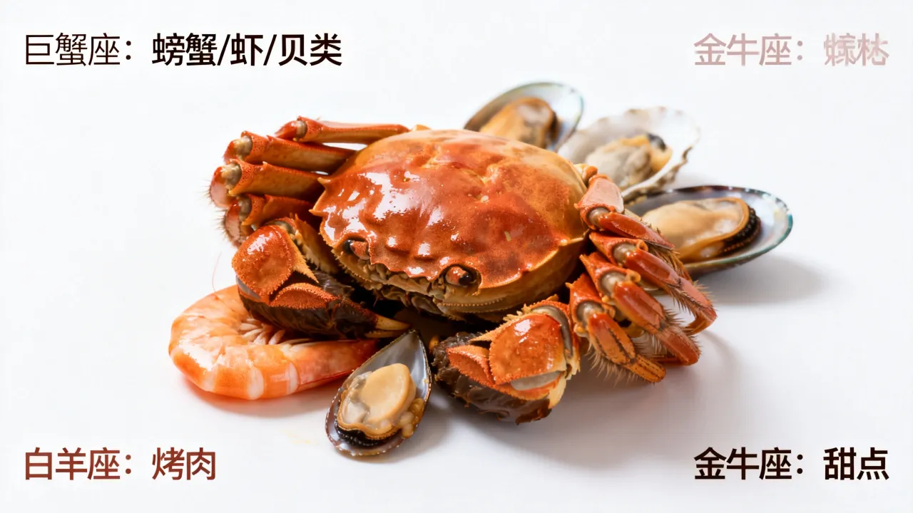 十二星座各自最爱吃什么？巨蟹座最爱的美食是什么