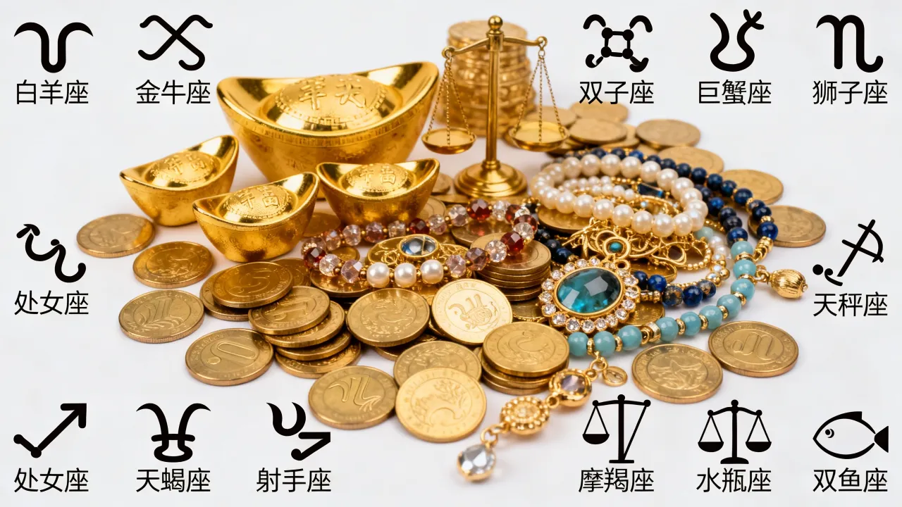 十二星座谁有钱？十二星座有钱排行榜第一名是谁？