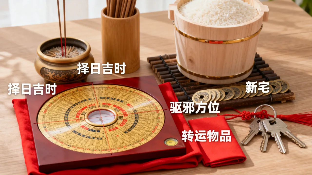 搬家入火怎么化解吉凶，入宅择日避讳与驱邪转运方法