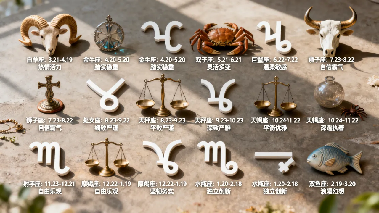 十二星座代表哪些,十二星座对应出生日期与性格命运详解? 十二星座代表哪些,十二星座对应出生日期与性格命运详解?