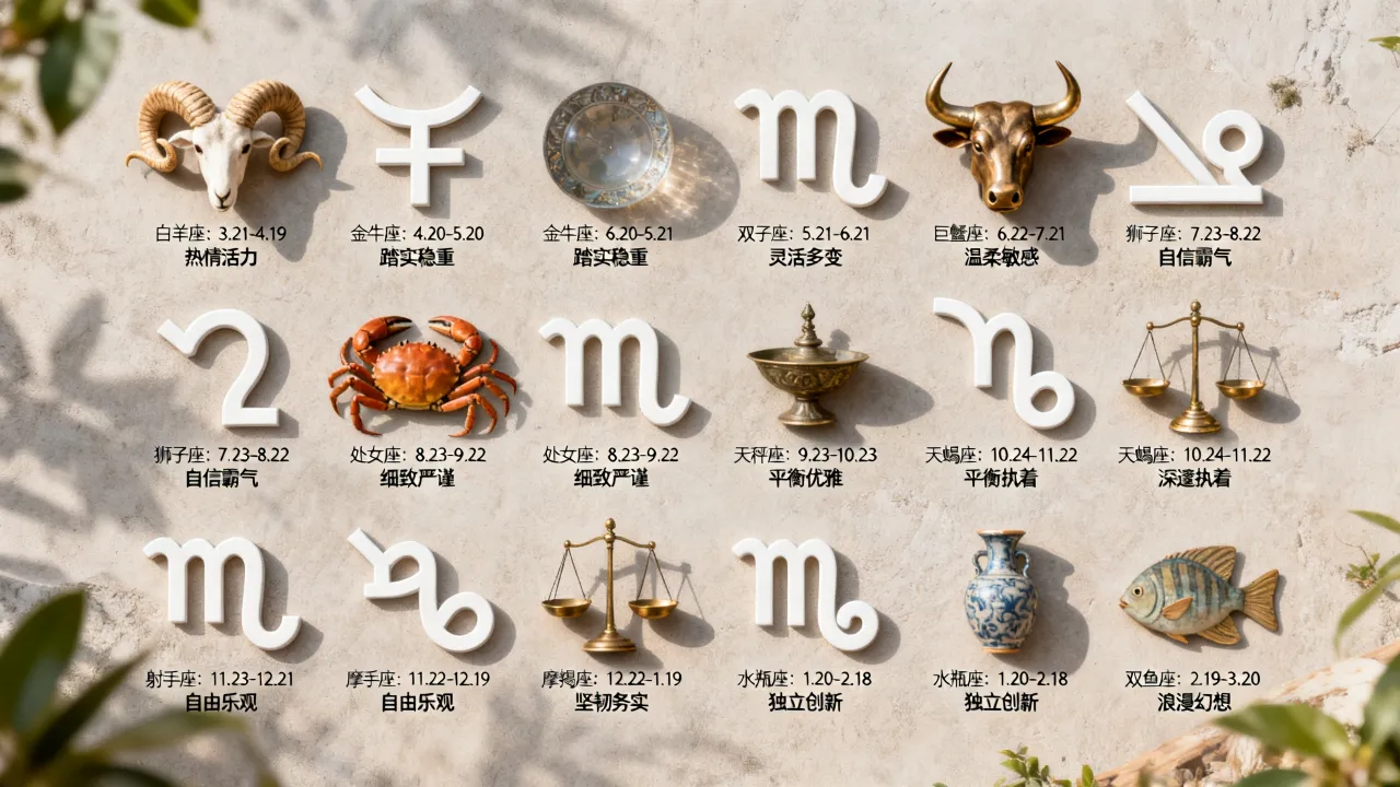 十二星座代表哪些,十二星座对应出生日期与性格命运详解? 十二星座代表哪些,十二星座对应出生日期与性格命运详解?